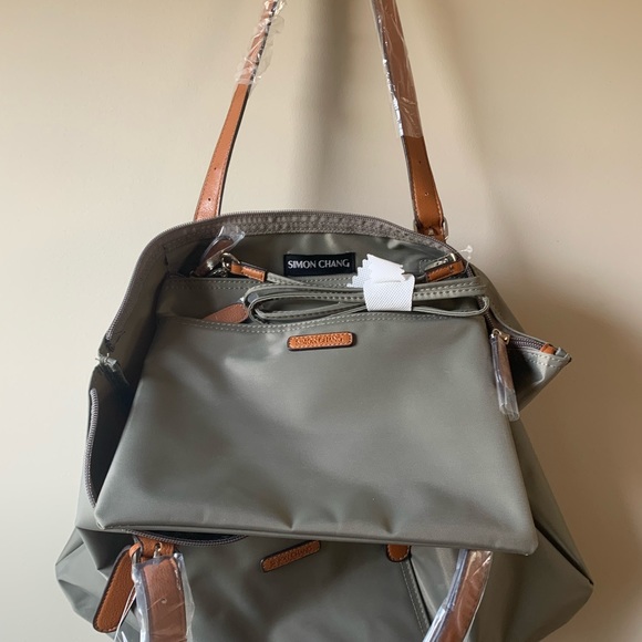Simon Chang New Tote and matching Crossbody - Picture 3 of 4